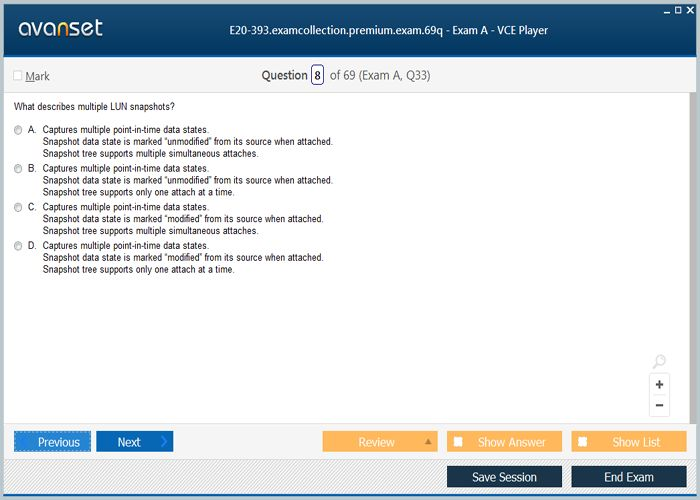Dell Emc Unity Solutions Specialist Practice Test E20-393 Exam